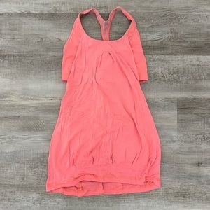 Coral lululemon cut off tank